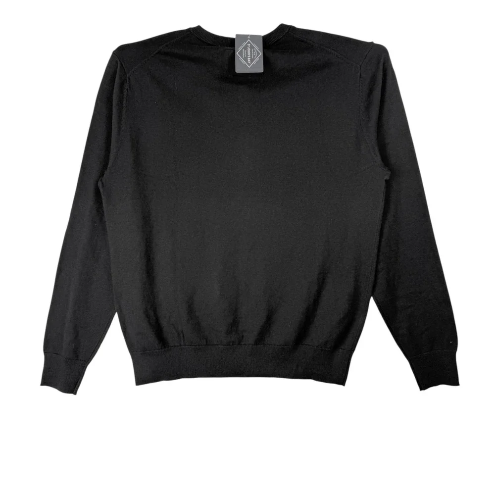 St. Johns Bay Men's Pullover Super Soft Black V-Neck Sweater Size Large NWT‎